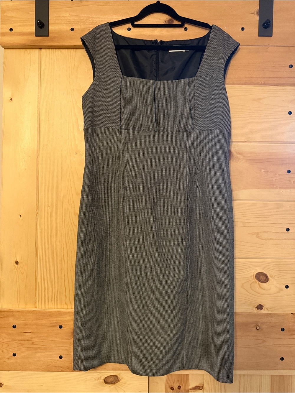 Calvin Klein Charcoal Cap-Sleeve Sheath Dress